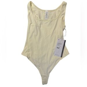 Lululemon NWT Size M Wundermost Nulu Square Neck Bodysuit Sundance